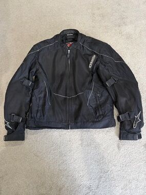 Alpinestars Protective Motorcycle Jacket, Men’s Black XXL, Adjustable Fit, Layer